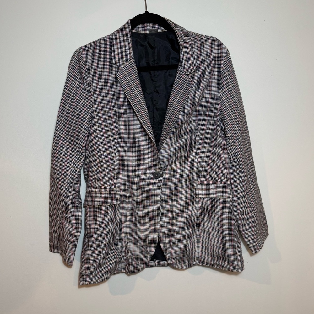 Twik plaid blazer grey